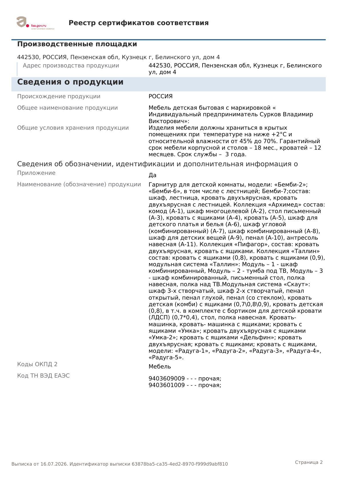 Сертификат № ЕАЭС RU С RU МН33 В 00248/22, страница 2